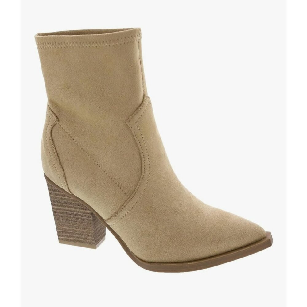 Mia Western BOHO Ankle Booties With Block Heel & Pointed Toe - Womens Size 7.5